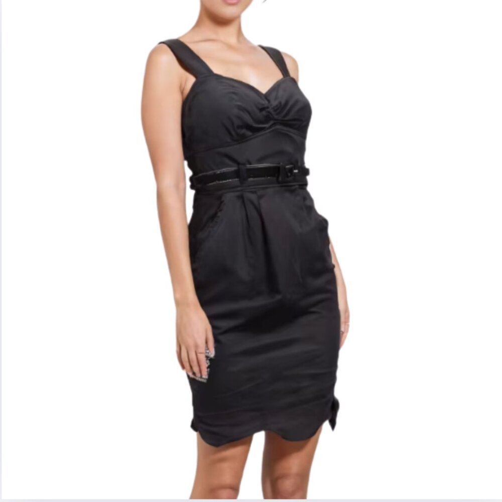 Black Sexy Grass Collection mini Dress Size 5 Junior